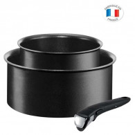 2 Casseroles Tefal Antiadhésives Avec Poignée 16/20 cm Noir (L6549503) 2 Casseroles Tefal Antiadhésives Avec Poignée 16/20 cm Noir (L6549503)