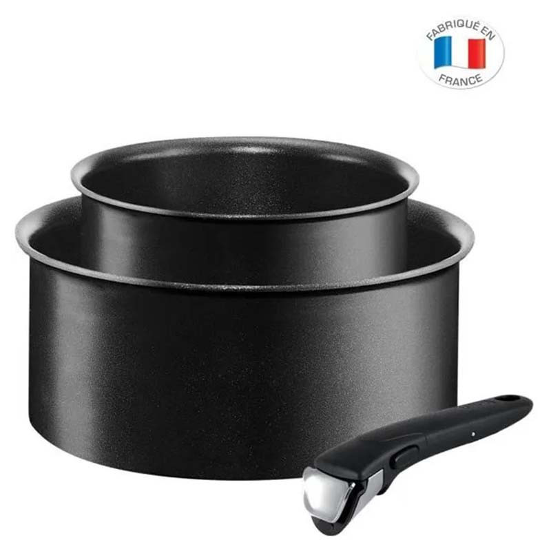 2 Casseroles Tefal Antiadhésives Avec Poignée 16/20 cm Noir (L6549503) 2 Casseroles Tefal Antiadhésives Avec Poignée 16/20 cm Noir (L6549503)
