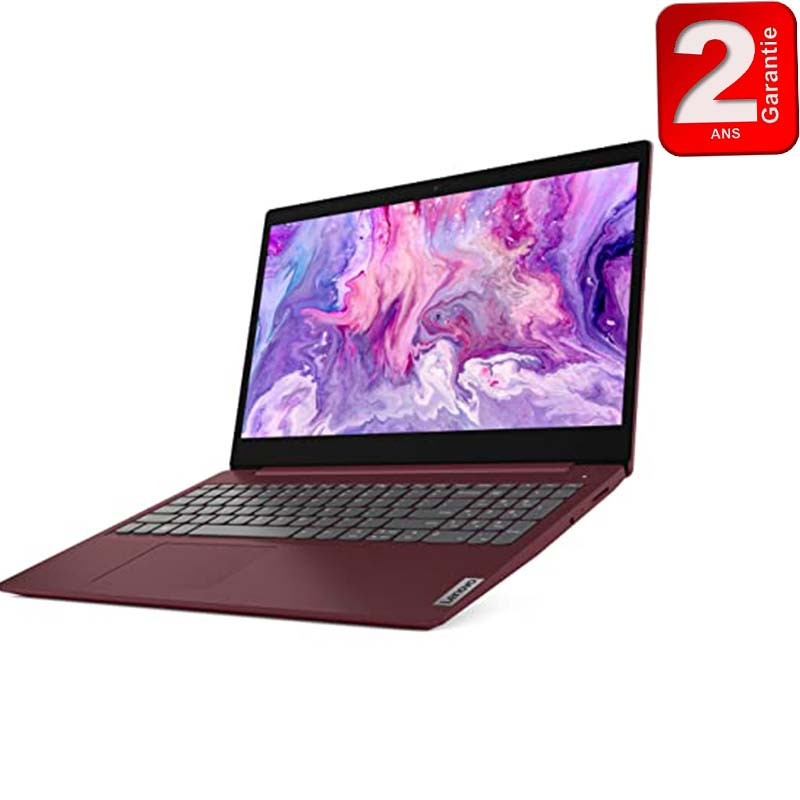 Pc Portable Lenovo Ideapad 3 AMD Ryzen™ 3 8Go 512Go SSD Rouge (82KR001HFE)