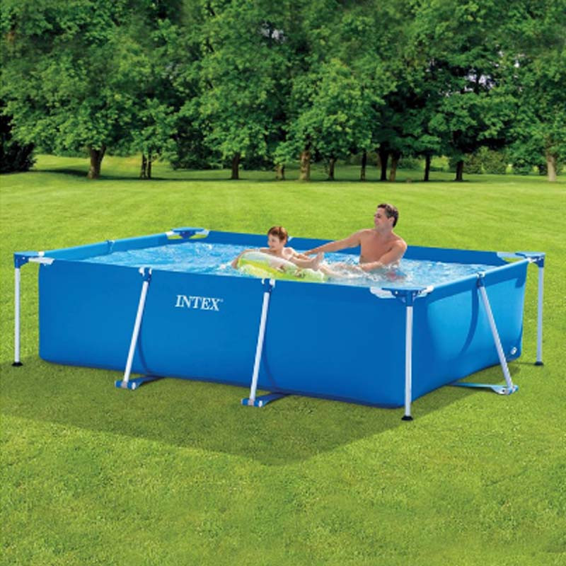 Piscine Métal Rectangulaire 2300L Bleu