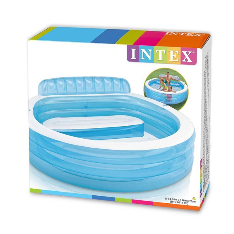 Piscine Familiale Gonflable Avec Banc Intégré