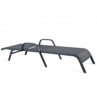 Chaise Longue Patio En Aluminium Noir Chaise Longue Patio En Aluminium Noir