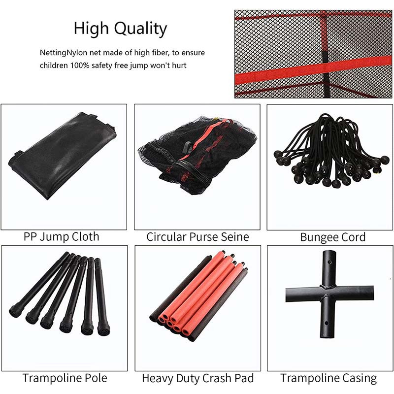 Trampoline de 139,7 cm Pour Enfants Avec Filet de Protection