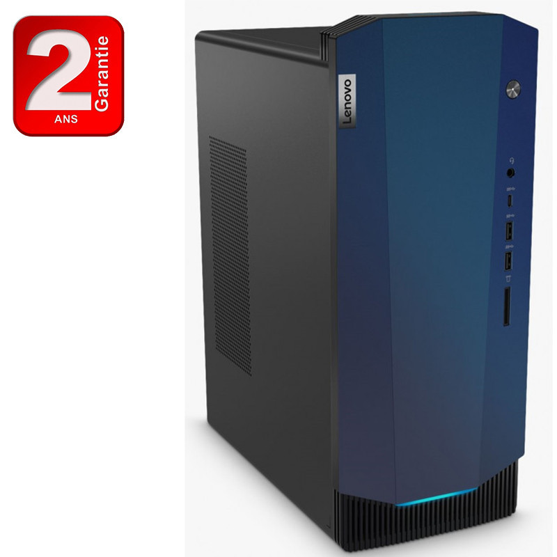 Pc de bureau Gamer Lenovo IdeaCentre Gaming 5 i5 11Gén 24Go 512 Go SSD GTX 1650 SUPER 4GB GDDR6 Noir