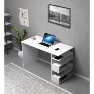 Bureau Avec Rangement Zigzag Blanc Bureau Avec Rangement Zigzag Blanc