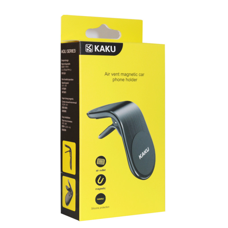 Support Voiture Magnétique KAKU Pour Smartphone Noir (KSC-303)