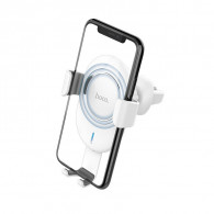 Support de voiture et Chargeur Sans fil Hoco CW17 Blanc
