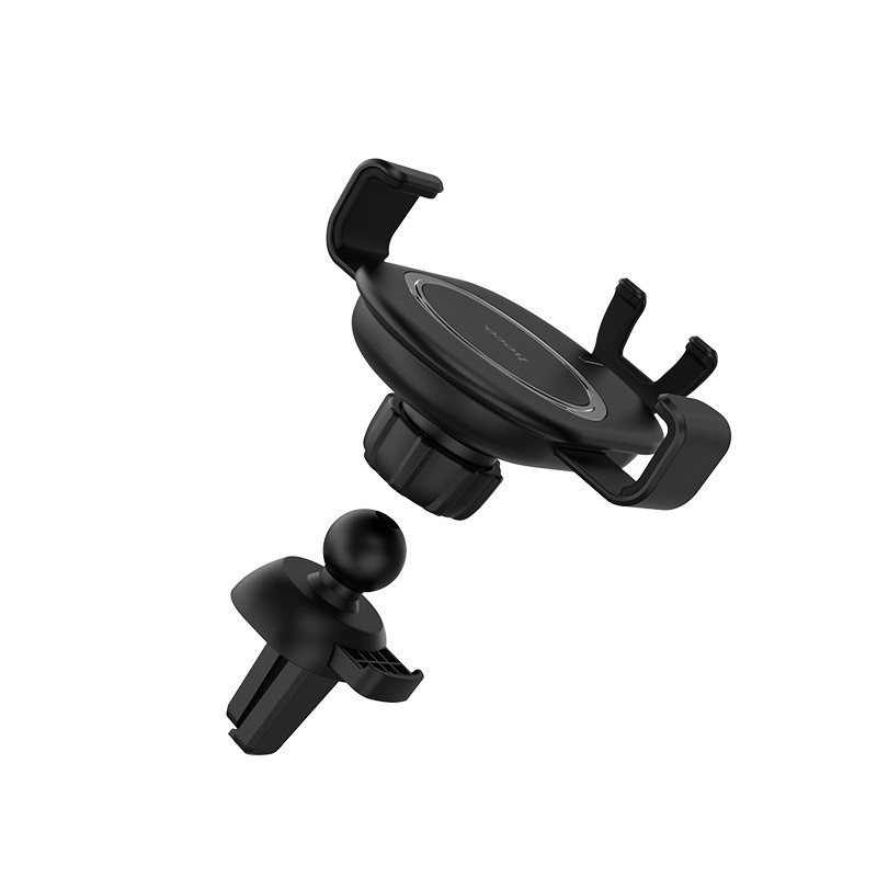Support de voiture et Chargeur Sans fil Hoco CW17 Noir