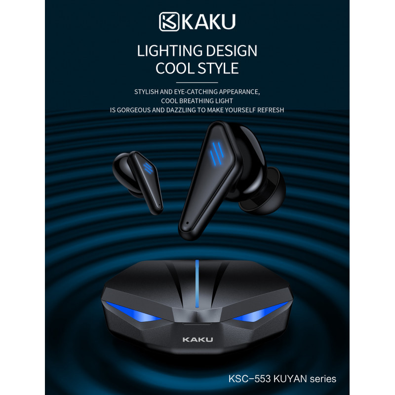 Écouteur Bluetooth GAMING Kaku KSC-553 Noir