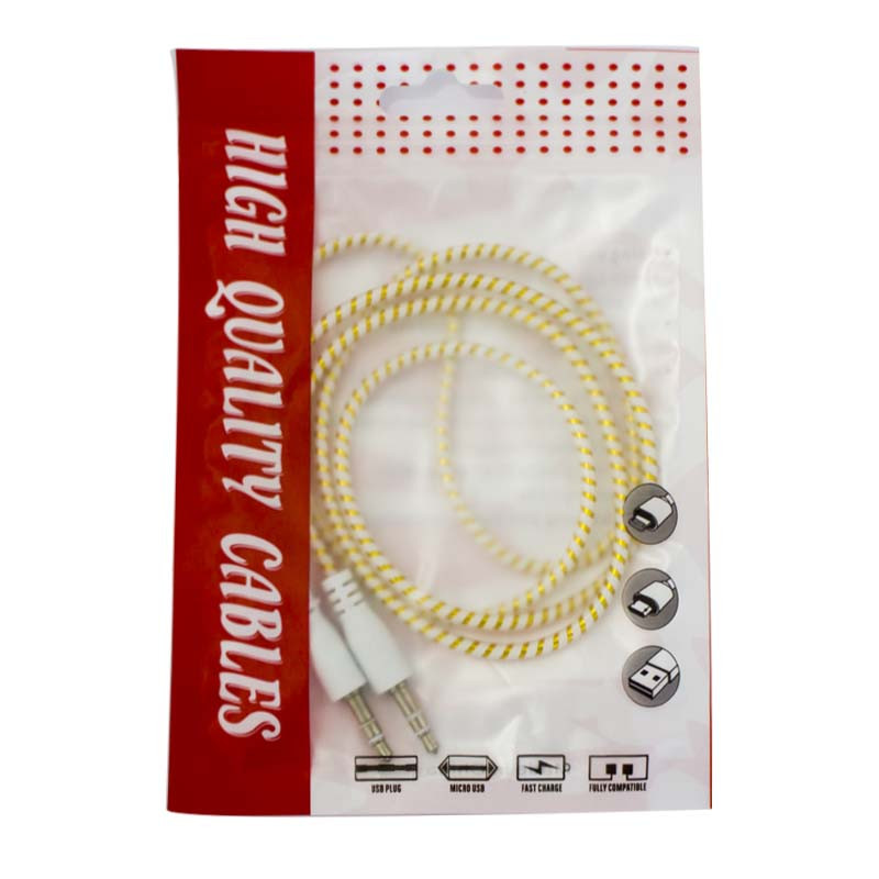 Cable Jack 1M Modèle1 Blanc Cable Jack 1M Modèle1 Blanc