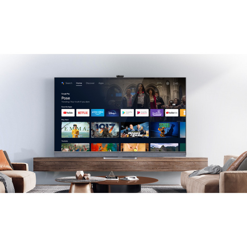 TV TCL C825 65" Mini Led UHD 4K Smart TV Android Google TV Noir