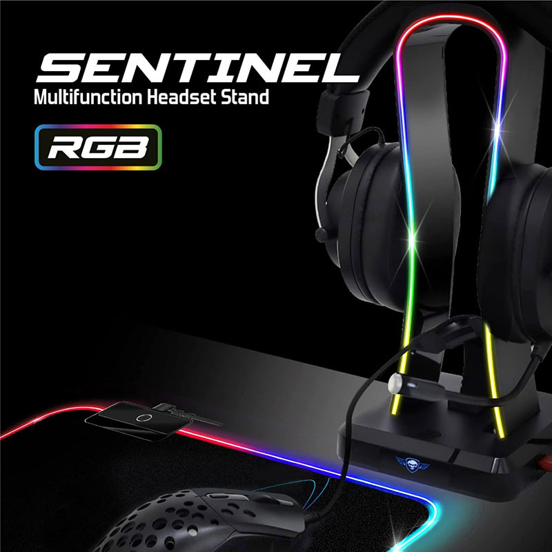 Support De Casque Spirit Of Gamer RGB Noir