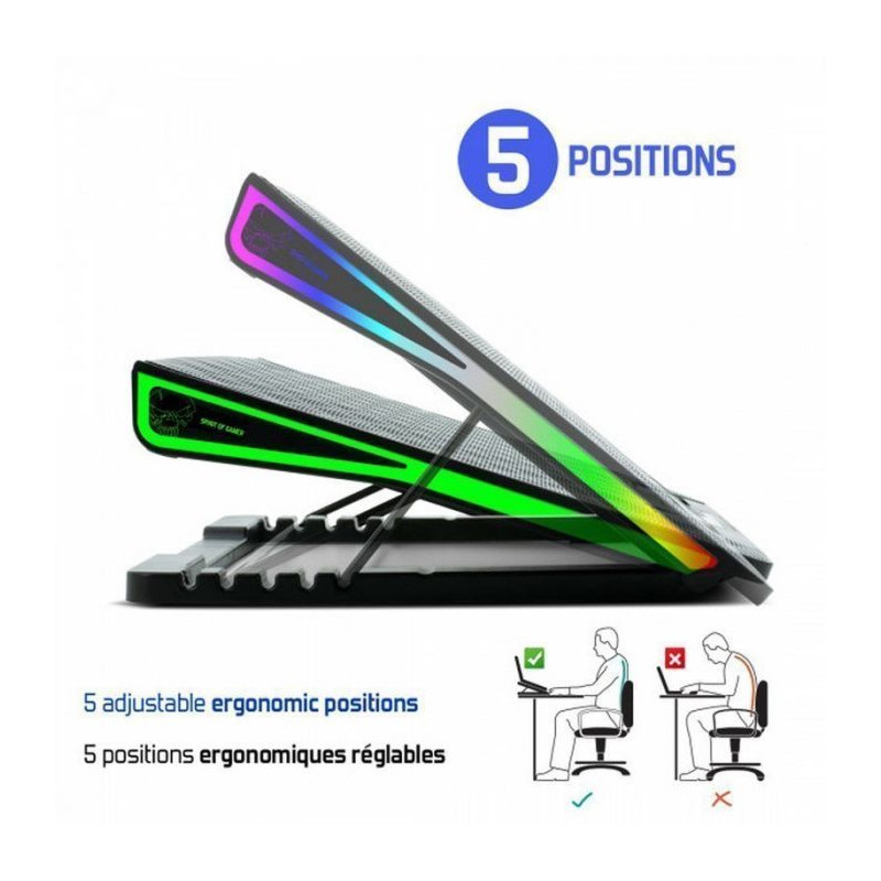 Refroidisseur Spirit of Gamer 17" AirBlade 800 Noir