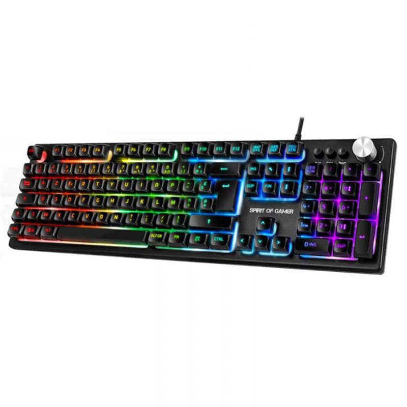 Clavier Gaming Rétroéclairé Spirit of Gamer Pro-K7 Noir