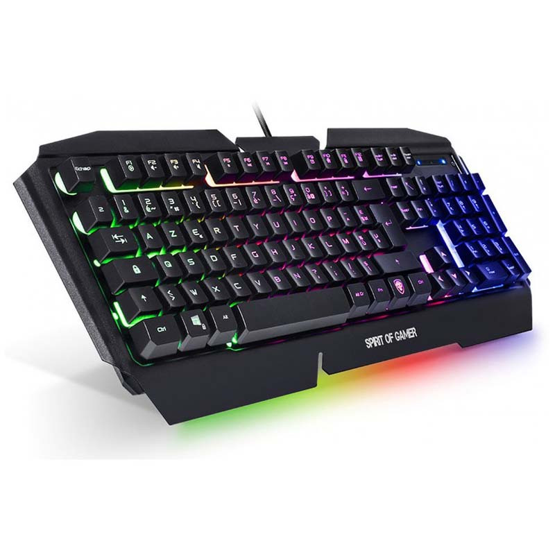 Clavier Gaming Rétroéclairé Spirit of Gamer Pro-K5 Noir