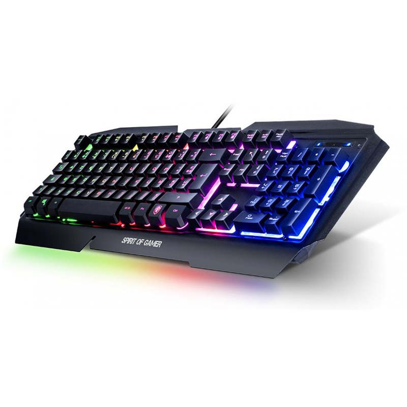 Clavier Gaming Rétroéclairé Spirit of Gamer Pro-K5 Noir