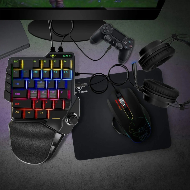 Ensemble Clavier & Souris Gaming Spirit Of Gamer Xpert-G900 Pour Console Noir