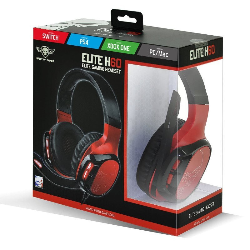 Micro Casque Gamer Spirit of Gamer SOG Elite H60 Rouge