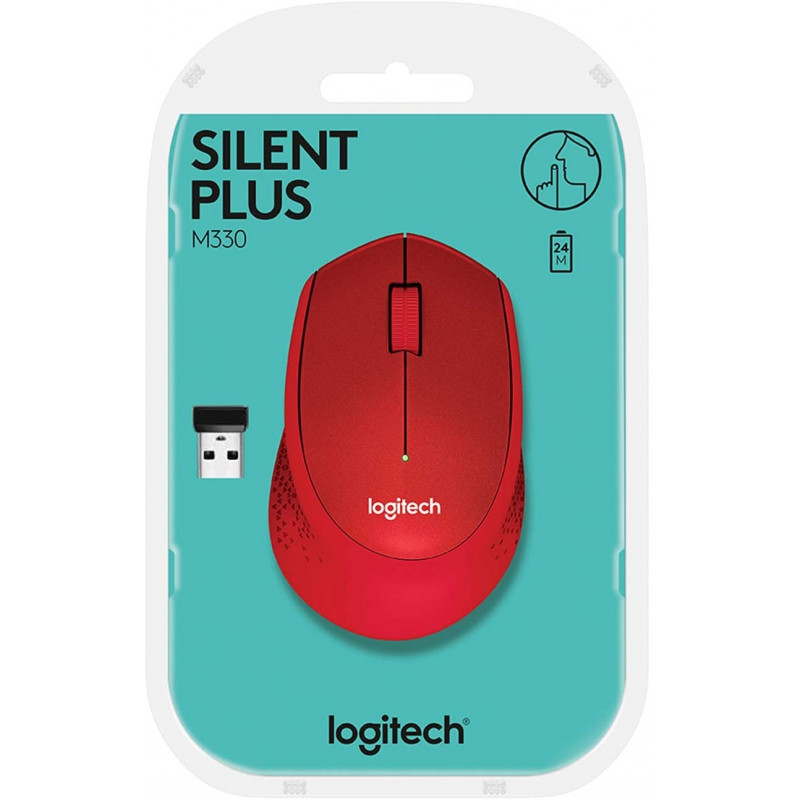 Souris Gaming Spirit Of Gamer Logitech M330 Silent Plus Rouge