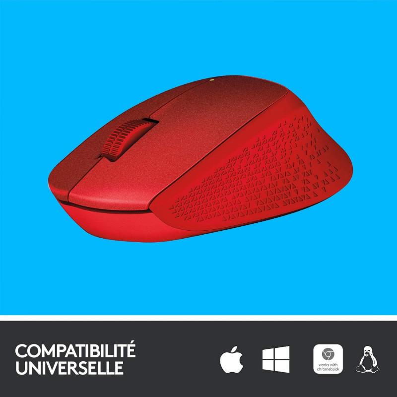 Souris Gaming Spirit Of Gamer Logitech M330 Silent Plus Rouge