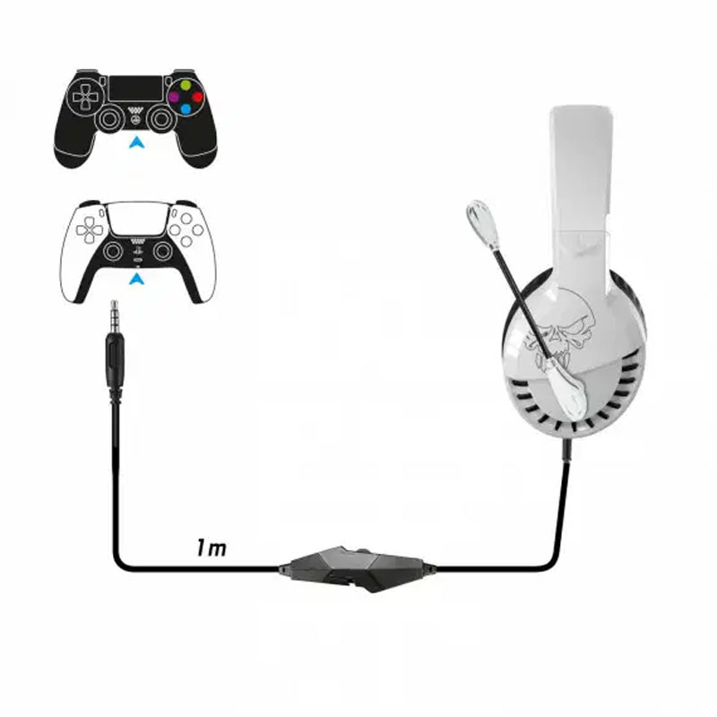 Casque Micro Spirit Of Gamer Pro-H3 PS5-PS4 Jack Blanc