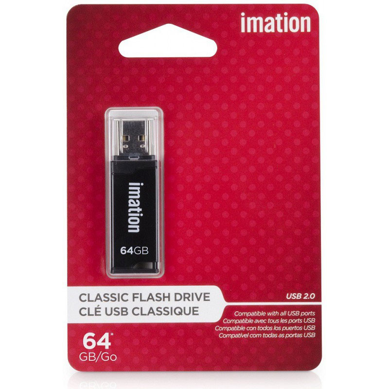 Clé USB Imation 64GB 2.0 Noir