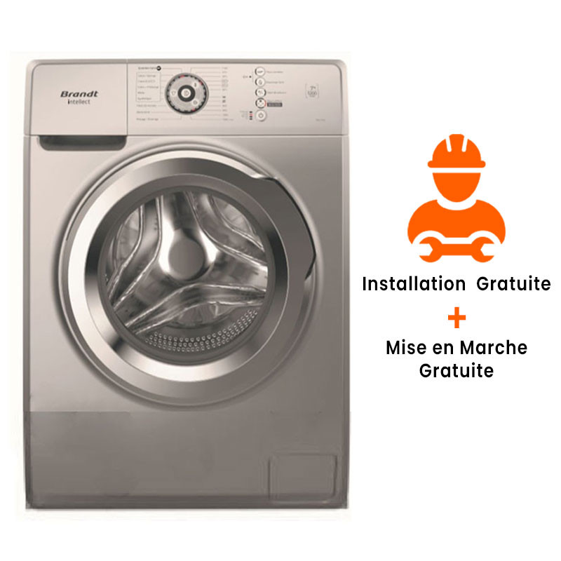 Lave Linge Frontale BRANDT 6Kg Silver (BAL62SS)