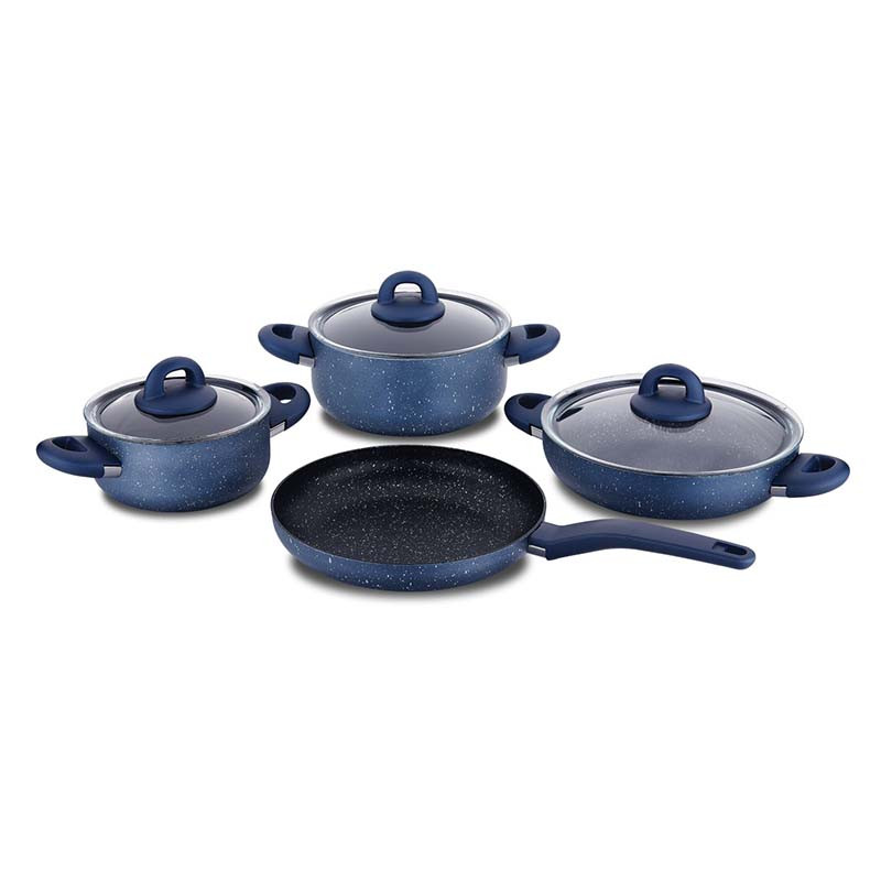 Set De 7 Pièces Korkmaz 7 A2893 Bella Granite Azura - Bleu