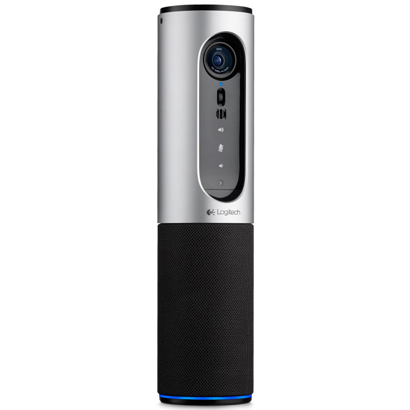 Caméra ConferenceCam portable Logitech avec haut-parleur Bluetooth Argent