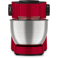 Robot Pétrin Moulinex 1100W Bol 4,6L 6 Vitesses + Blender 1,5L - Rouge Robot Pétrin Moulinex 1100W Bol 4,6L 6 Vitesses + Blender 1,5L - Rouge