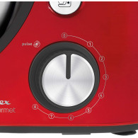 Robot Pétrin Moulinex 1100W Bol 4,6L 6 Vitesses + Blender 1,5L - Rouge Robot Pétrin Moulinex 1100W Bol 4,6L 6 Vitesses + Blender 1,5L - Rouge