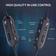 Casque-Micro Gaming Abkoncore B1000R Noir