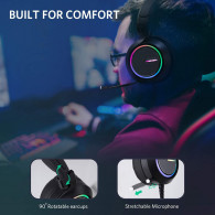 Casque-Micro Gaming Abkoncore B1000R Noir