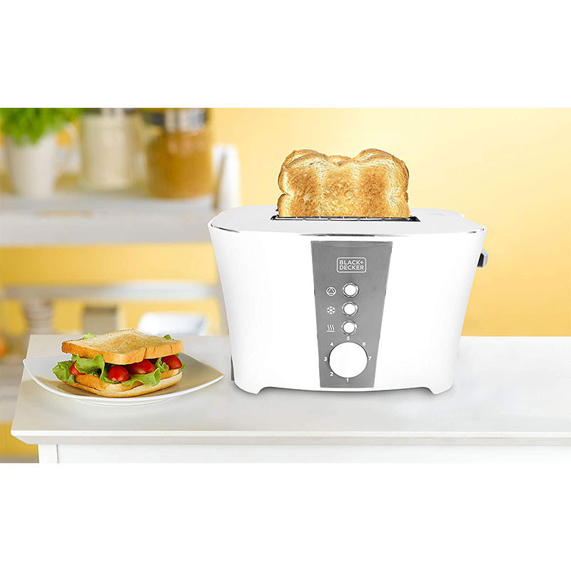Grille Pain 2TR 800 W Black & Decker-Blanc