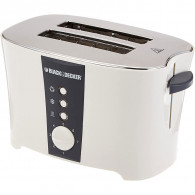 Grille Pain 2TR 800 W Black & Decker-Blanc