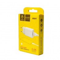 Chargeur Denmen DC01T + Câble USB Vers Type-C Blanc