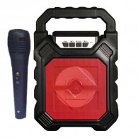Haut Parleur Bluetooth Avec Micro Rouge SK-668