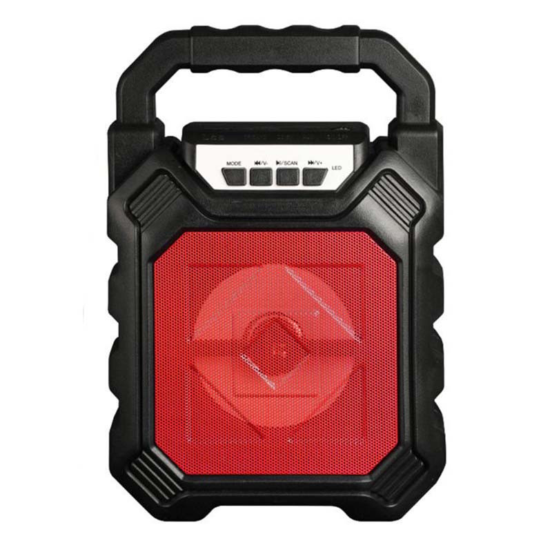 Haut Parleur Bluetooth Avec Micro Rouge SK-668
