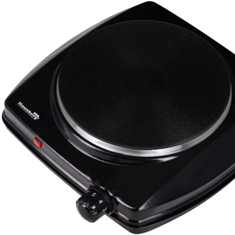 Plaque De Cuisson Électrique Hausberg 1500W Noir