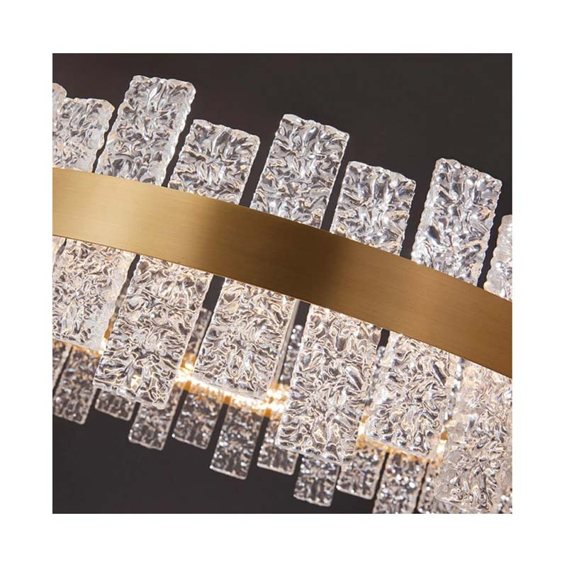 Lustre En Cristal Rectangulaire 100 Cm x 30 Cm - SpaceNet Tunisie