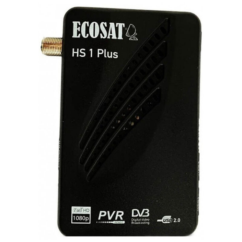 Récepteur Ecosat HS1 Plus Full HD + Abonnement 12 Mois Sharing Funcam + 3 Mois IPTV Récepteur Ecosat HS1 Plus Full HD + Abonnement 12 Mois Sharing Funcam + 3 Mois IPTV