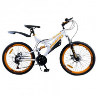 Bicyclette VTT PRADO Bliss 18 Vitesses 24" - Noir & Blanc