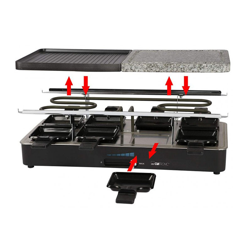 Raclette Grill 2-en-1 Clatronic RG-3518