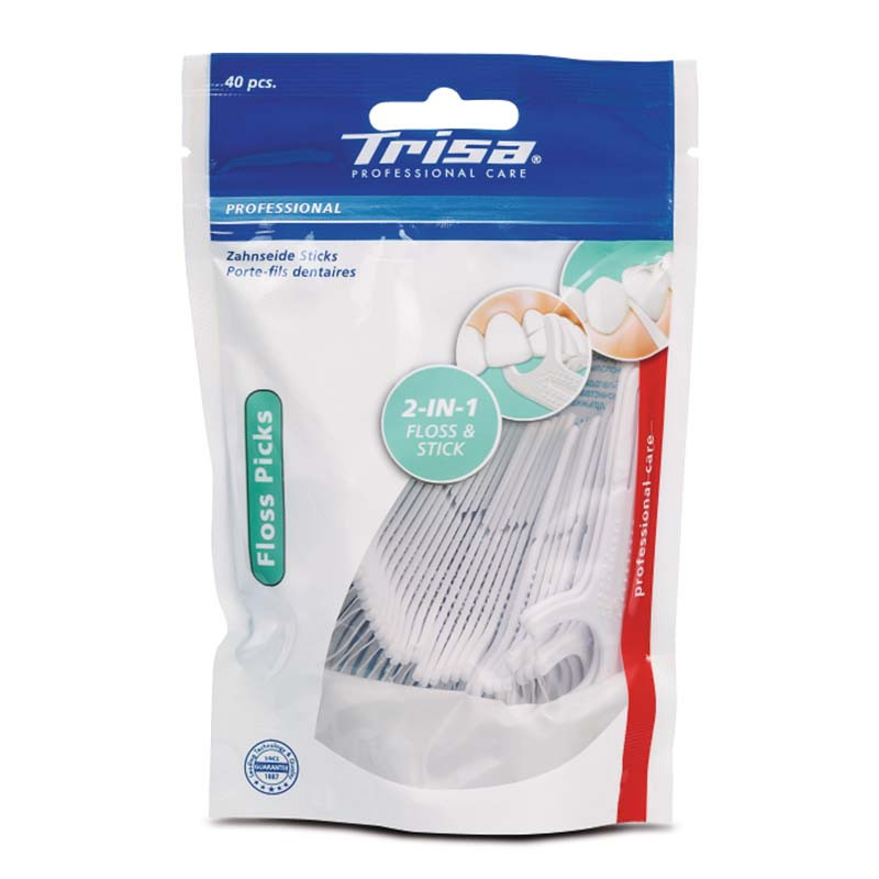 Floss Stick Trisa Professional Care 40 Pièces Floss Stick Trisa Professional Care 40 Pièces