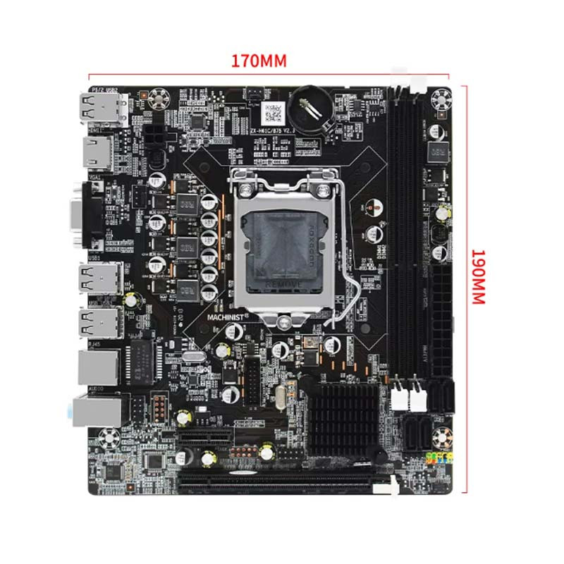 Carte Mère WINNFOX Intel H61 DDR3 LGA 1155