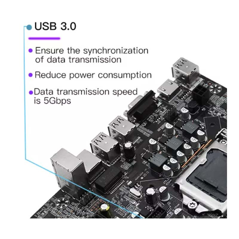 Carte Mère WINNFOX Intel H61 DDR3 LGA 1155