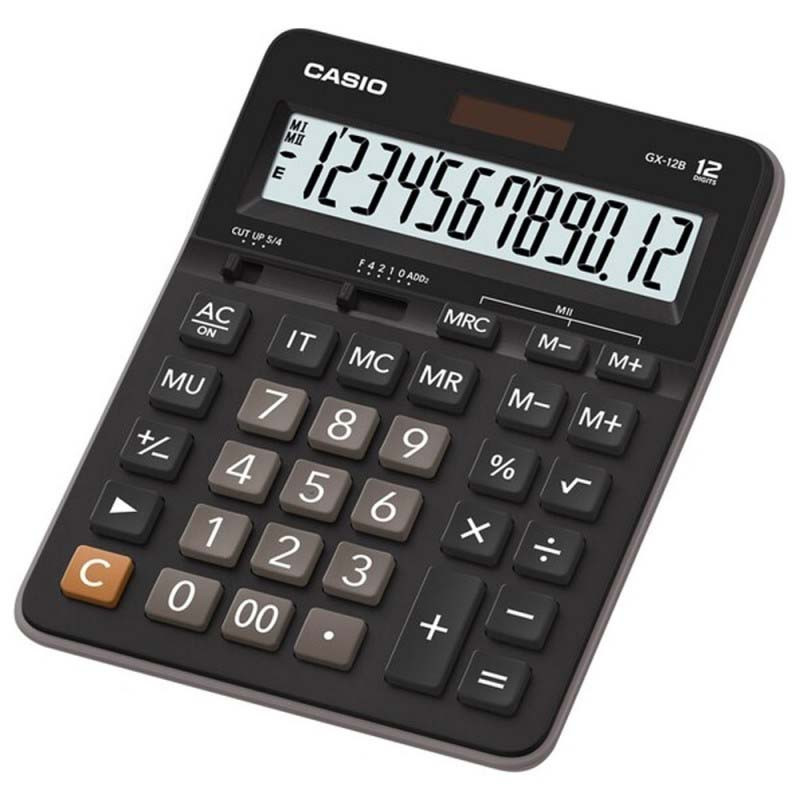Calculatrice De Bureau Casio GX-12 12 Chiffres Noir Calculatrice De Bureau Casio GX-12 12 Chiffres Noir
