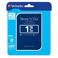 Disque Dur Externe Verbatim 1 To USB 3.0 Bleu (53200) Disque Dur Externe Verbatim 1 To USB 3.0 Bleu (53200)