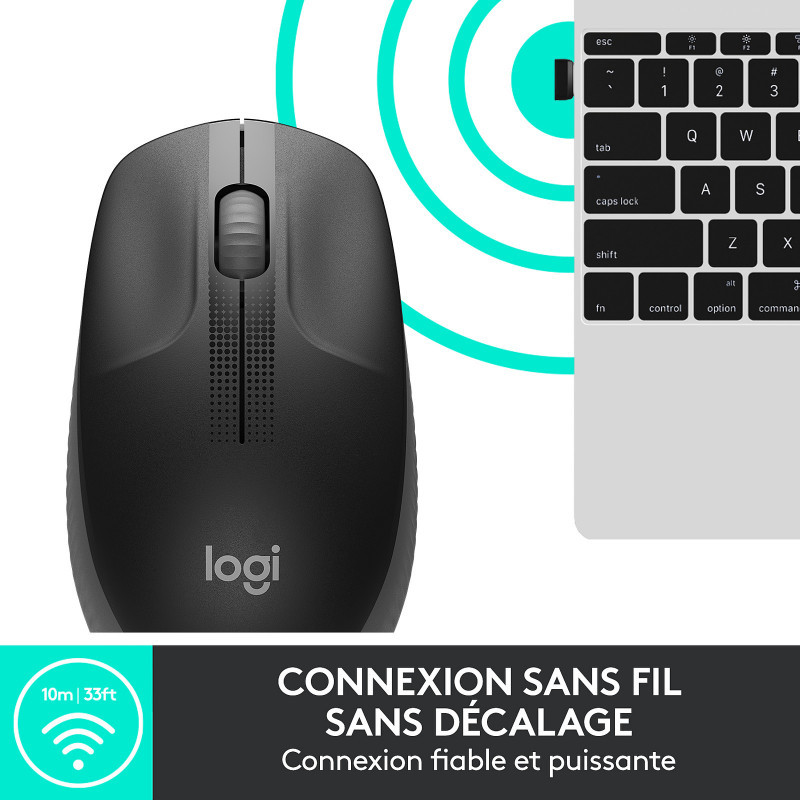 Souris Sans Fil Logitech M190 Noir