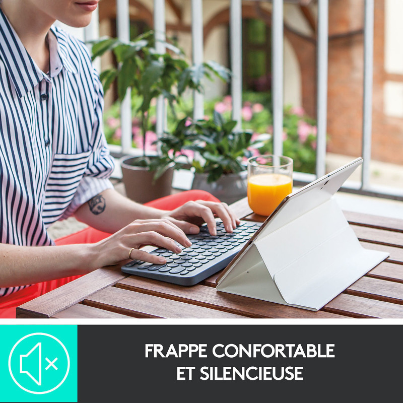 Clavier Sans Fil Logitech Multi-Dispositif K380 Noir